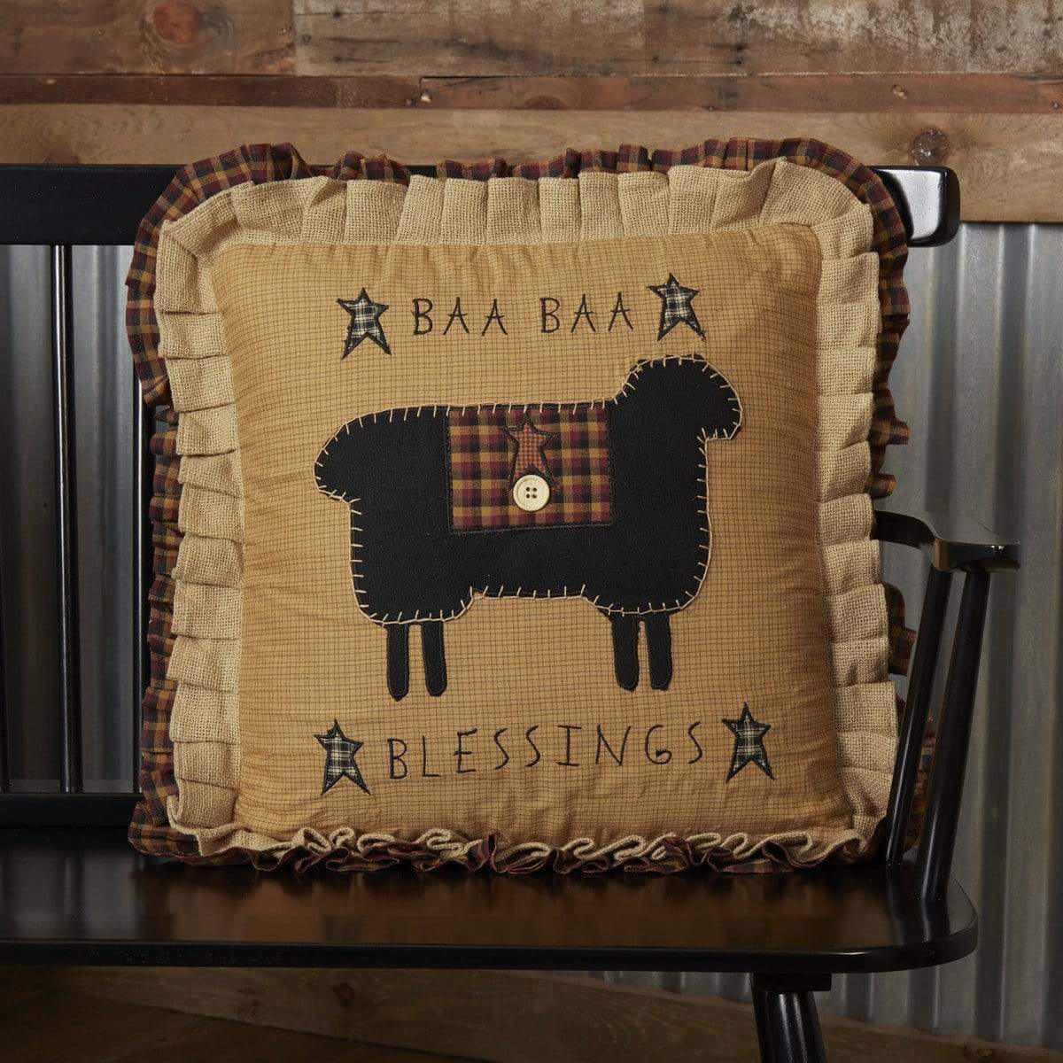 Primitive Baa Baa Blessings Pillow