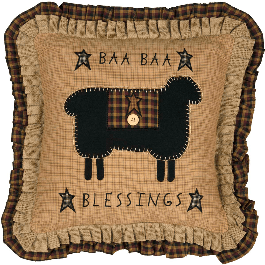 Primitive Baa Baa Blessings Pillow