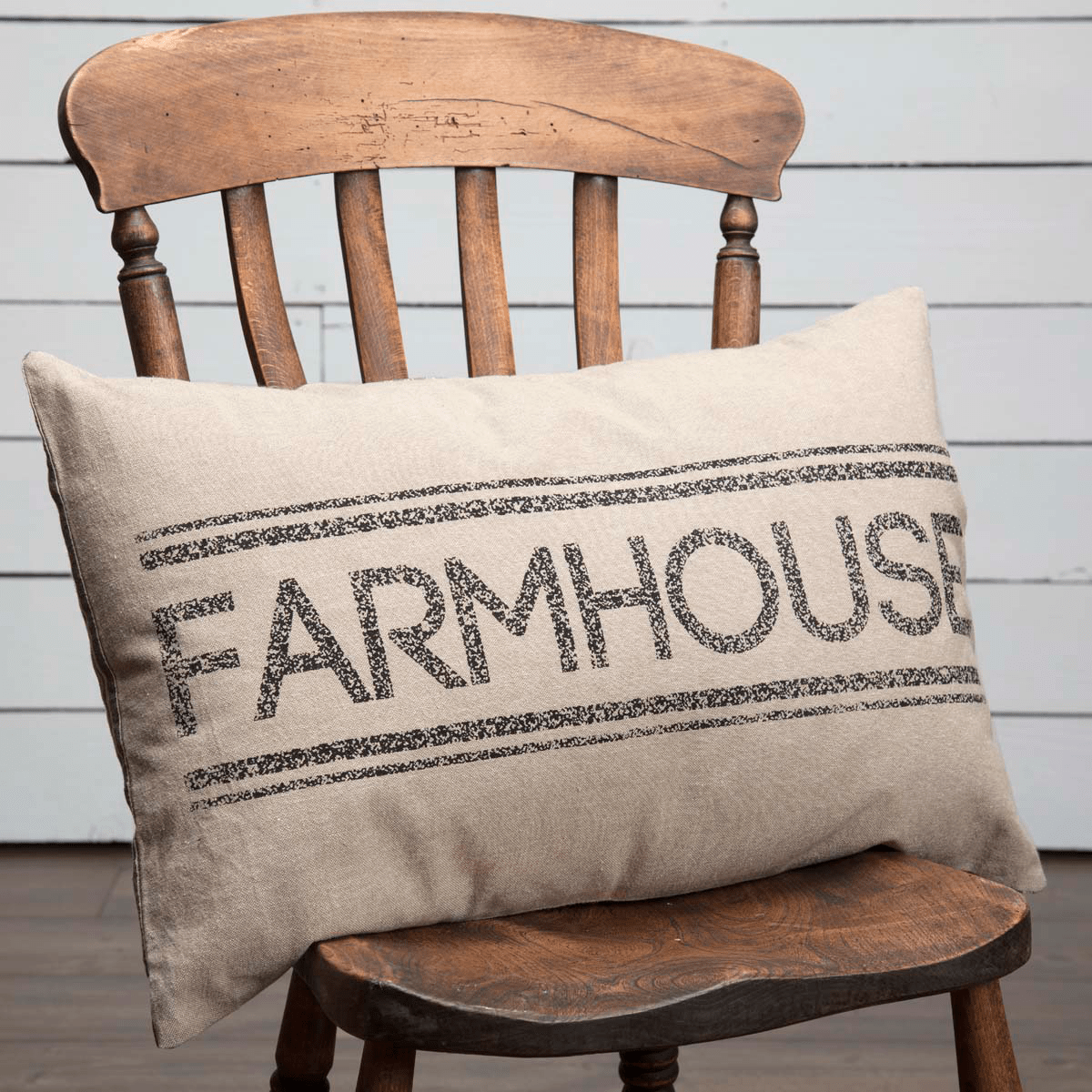 Sawyer Mill Charcoal Farmhouse Pillow