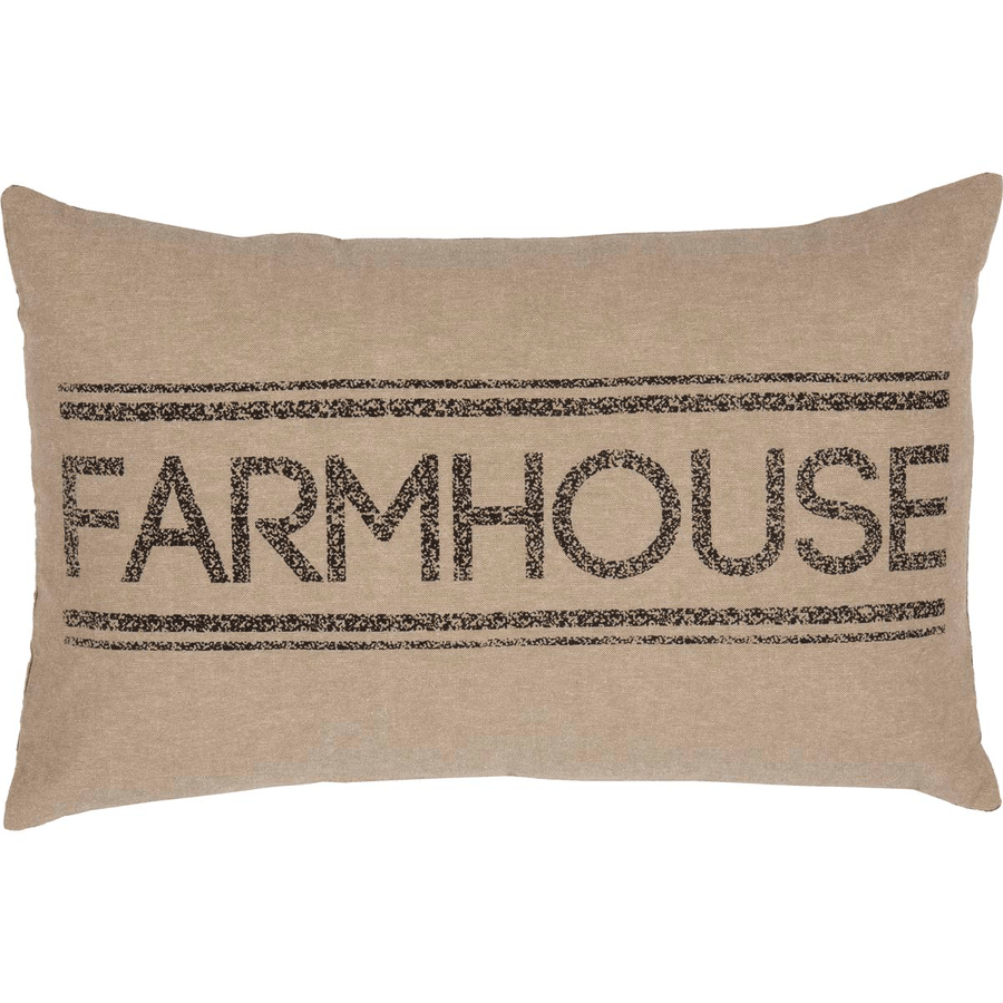 Sawyer Mill Charcoal Farmhouse Pillow