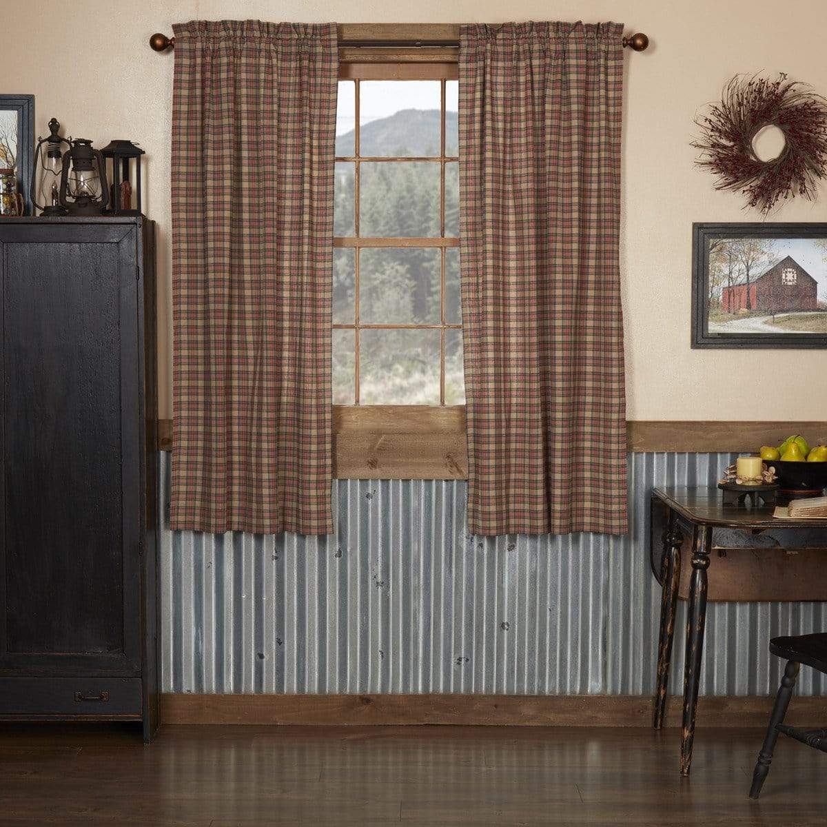Rustic Lodge Style Curtains Retro