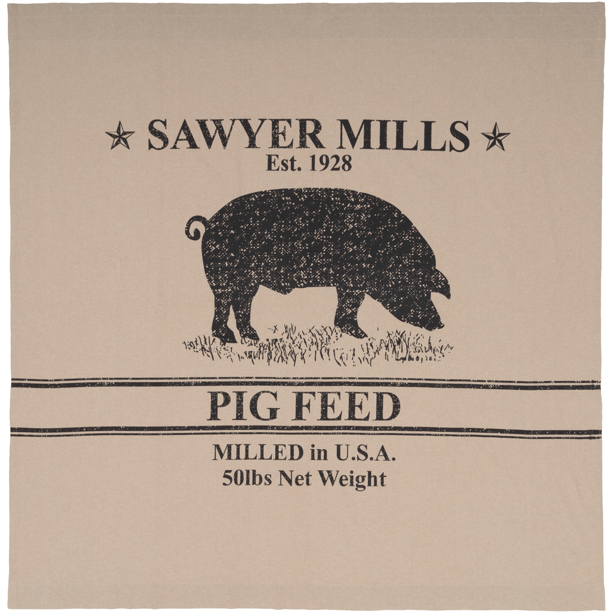 Sawyer Mill Shower Curtain - Pig