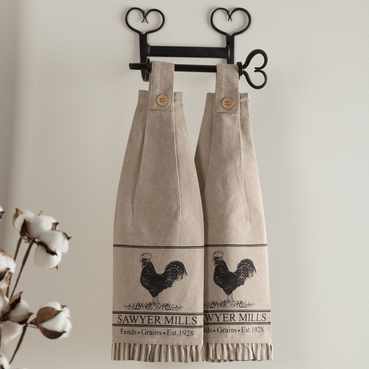 VHC Brands Sawyer Mill Poultry Tea Towel