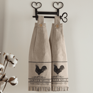 Sawyer Mill Button Loop Kitchen Towel Set - Poultry