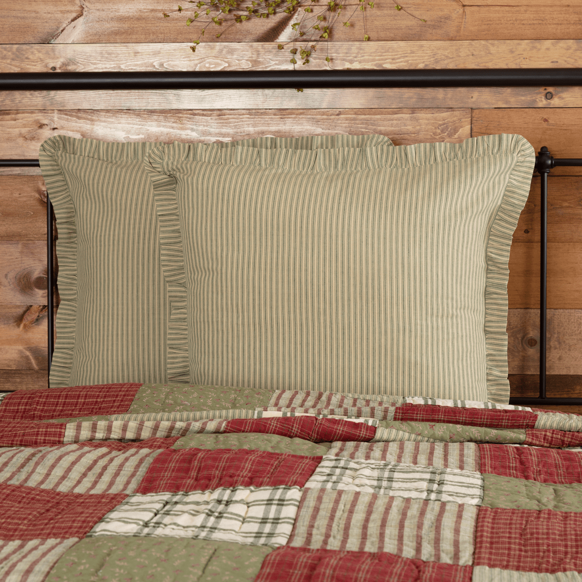 Prairie Winds Ticking Stripe Euro Sham