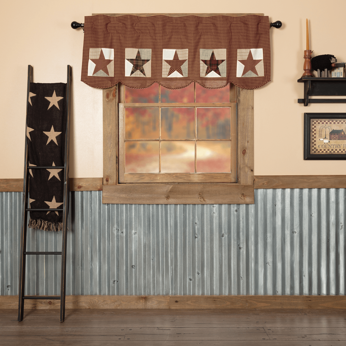 Abilene Star Patch Valance