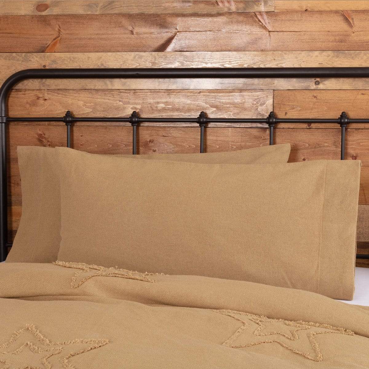 Burlap Natural Pillow Case Set