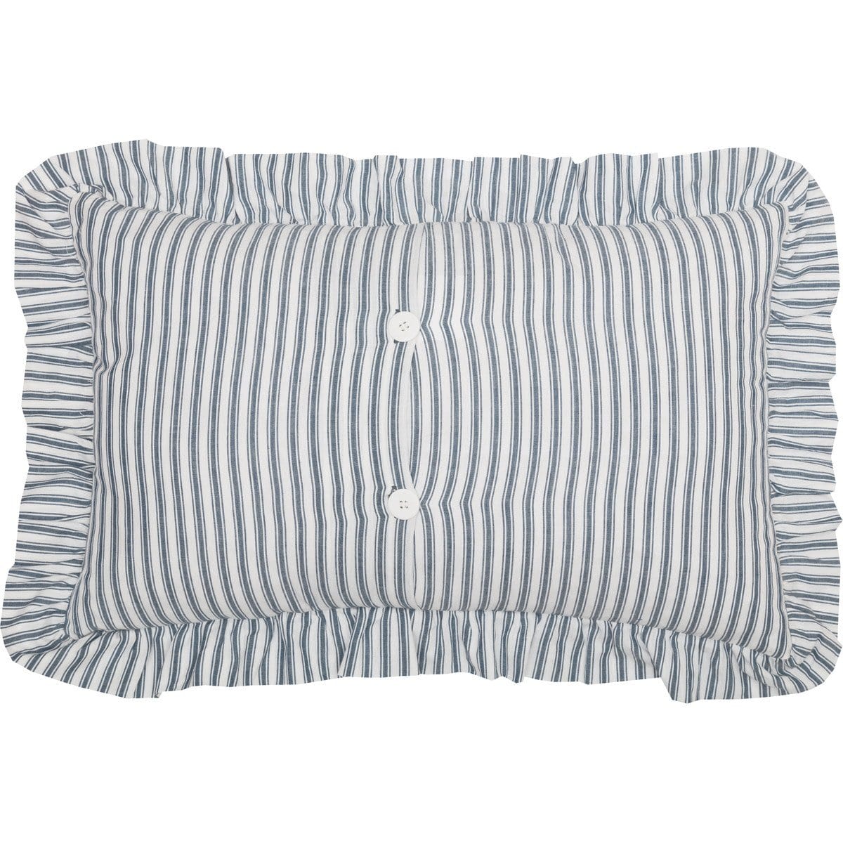 Sawyer Mill Blue Ticking Stripe Fabric Pillow