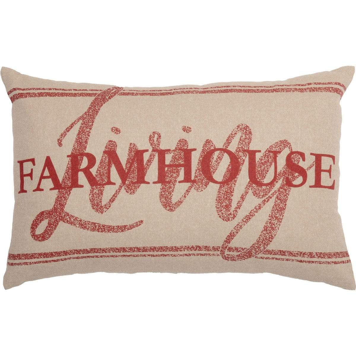 Sawyer Mill Red Farmhouse Living Pillow 14" x 22"