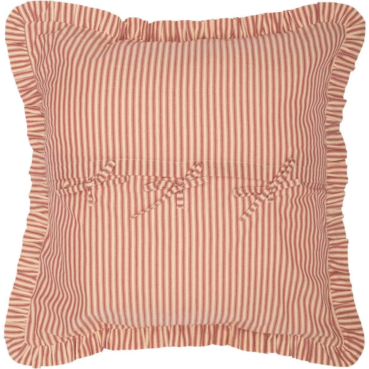 Sawyer Mill Red Ticking Stripe Euro Sham