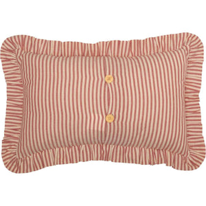 Sawyer Mill Red Ticking Stripe Pillow