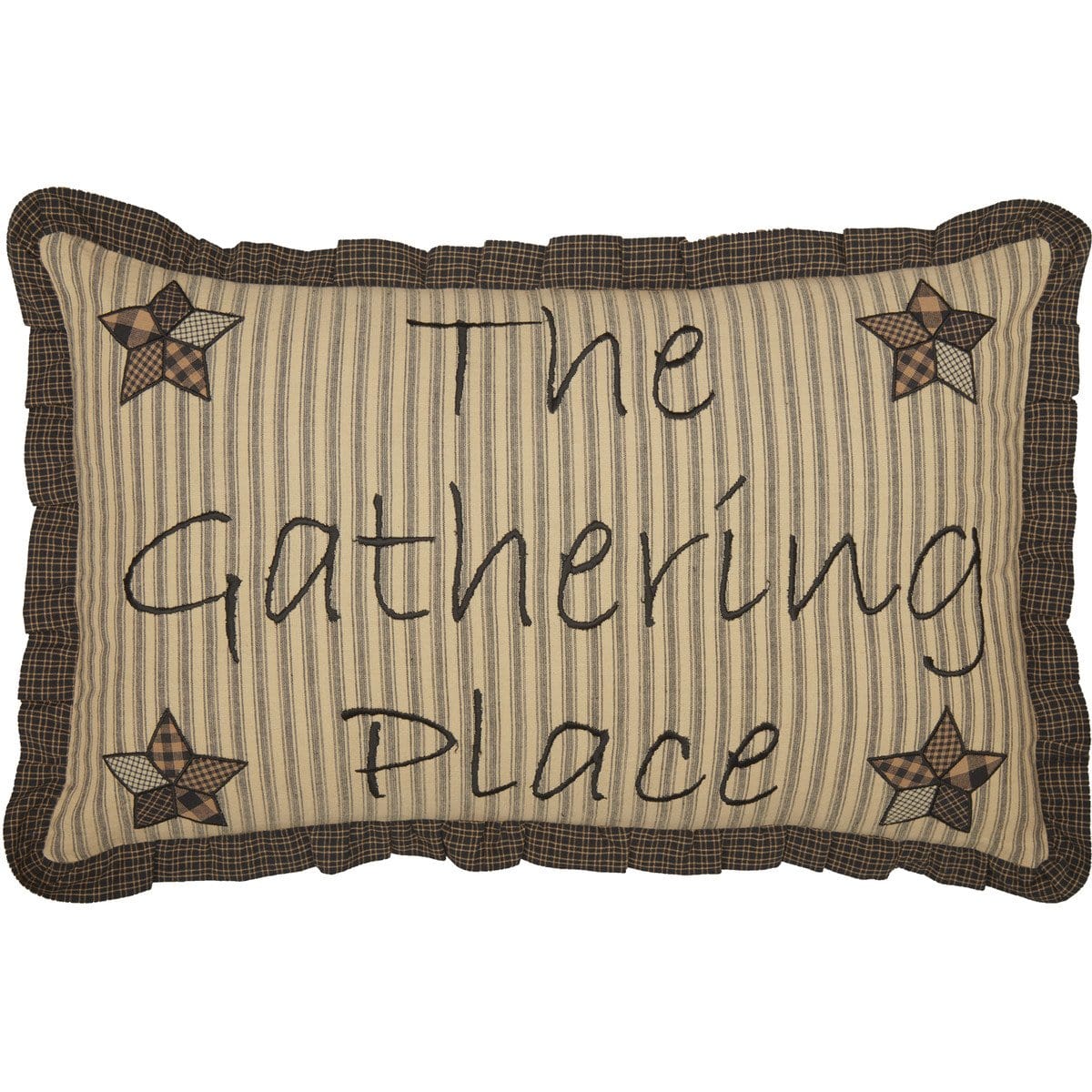 Farmhouse Star Gathering Place Pillow