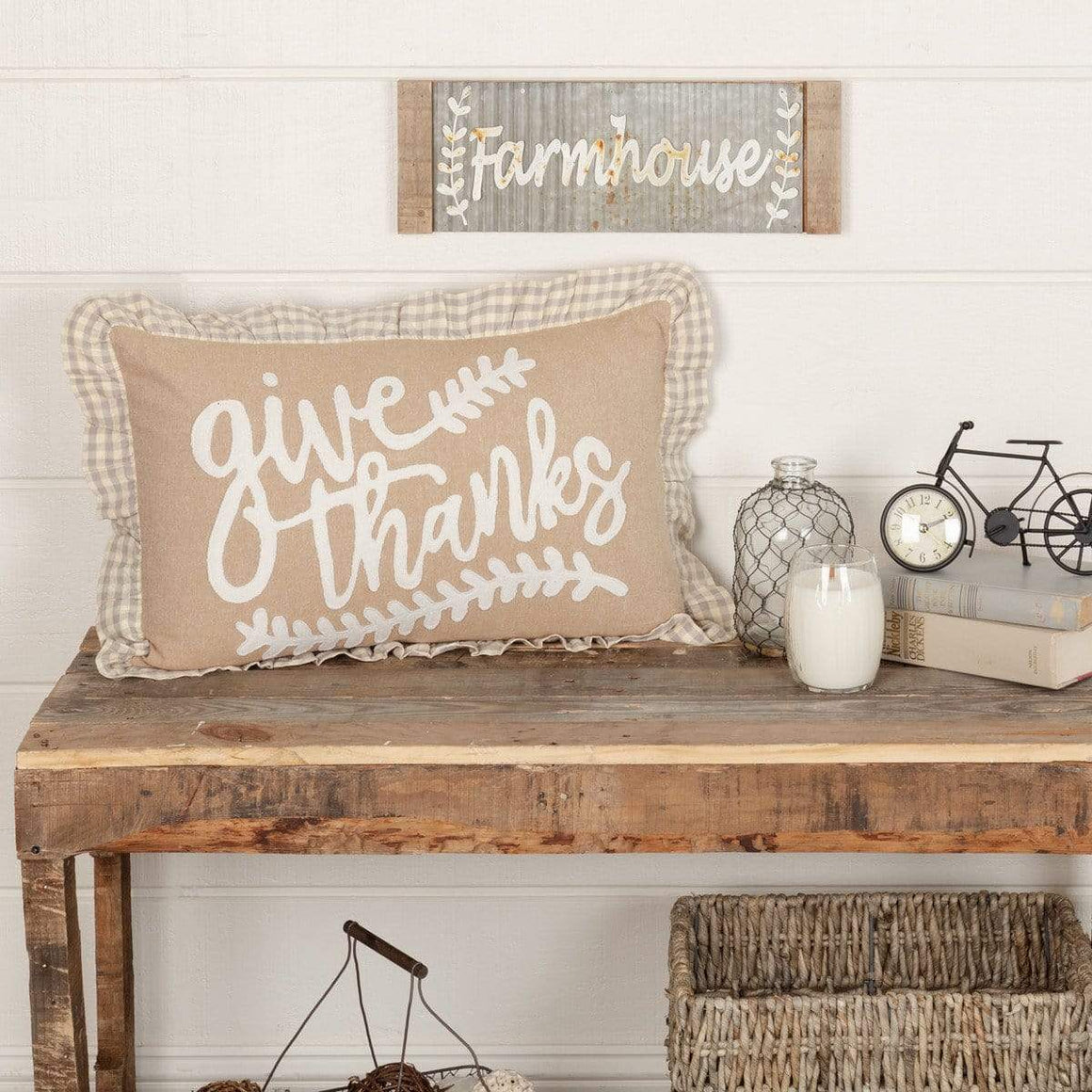 Grace Give Thanks Pillow