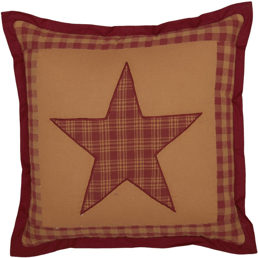 Ninepatch Star Small Quilted Pillow