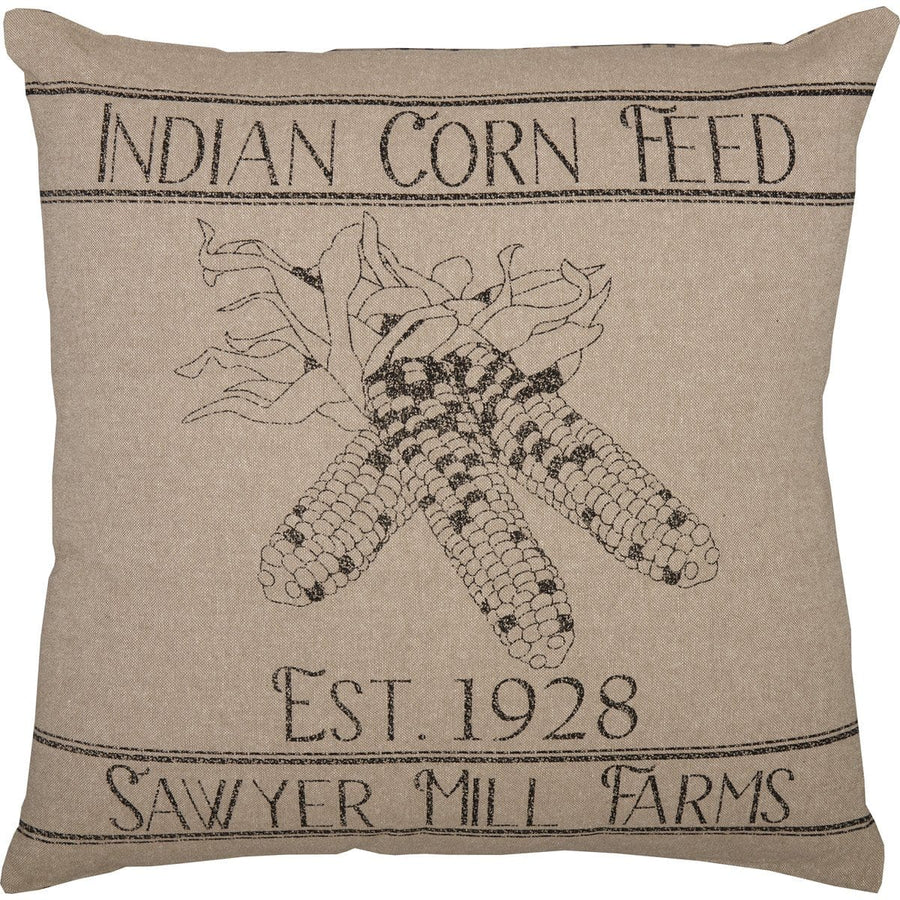 Sawyer Mill Charcoal Corn Feed Pillow