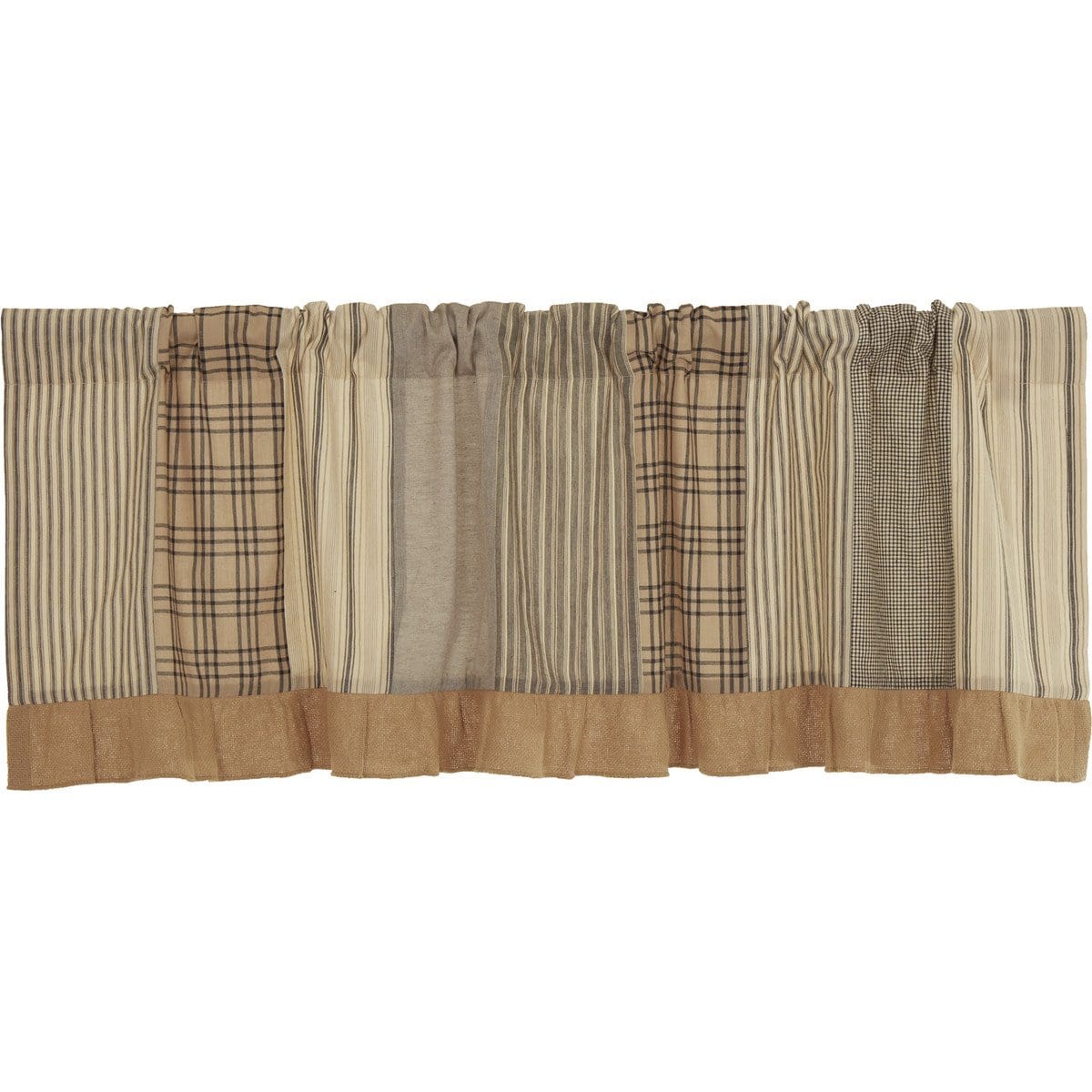 Sawyer Mill Charcoal Patchwork Valance