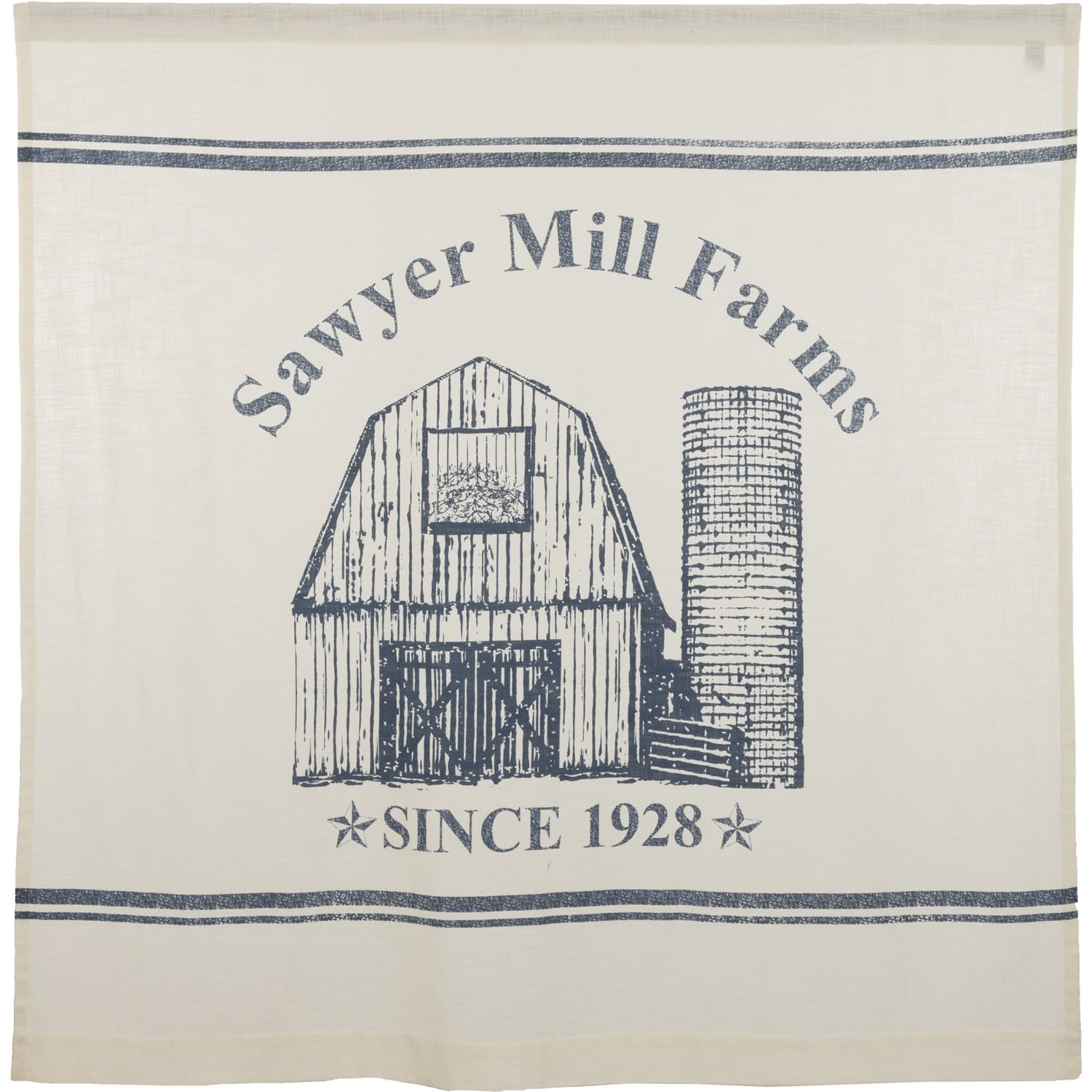 Sawyer Mill Blue Barn Shower Curtain