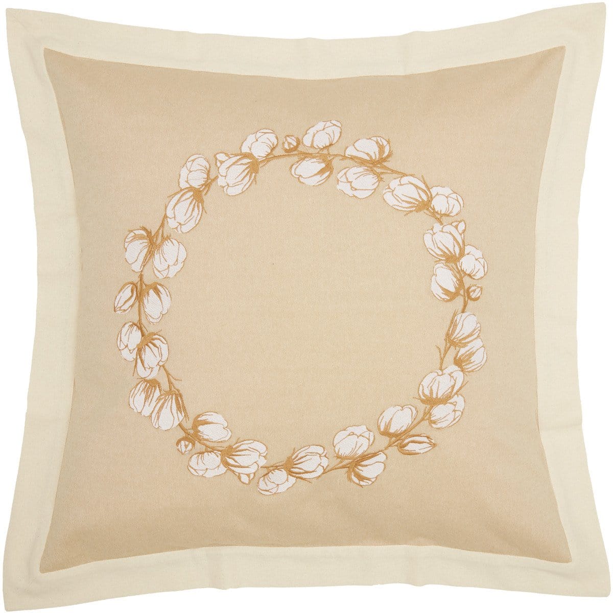 Ashmont Cotton Wreath Euro Sham Set of 2