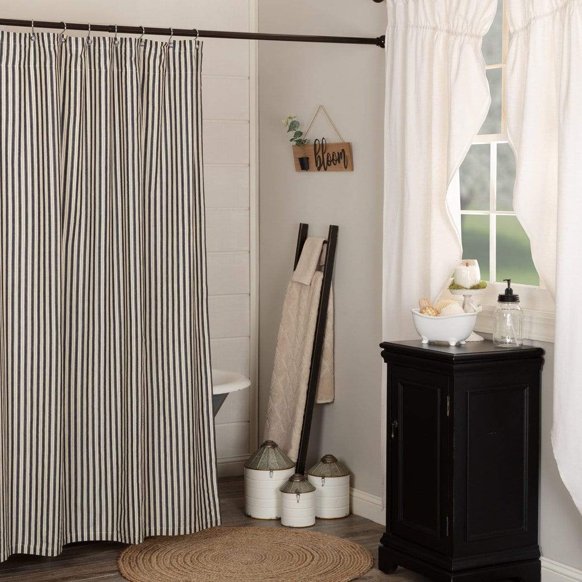 Ashmont Ticking Stripe Shower Curtain