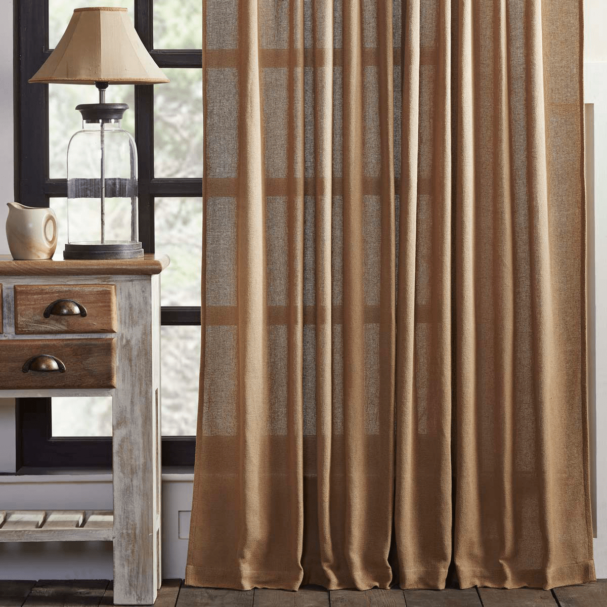 Burlap Natural 84" Panel Set