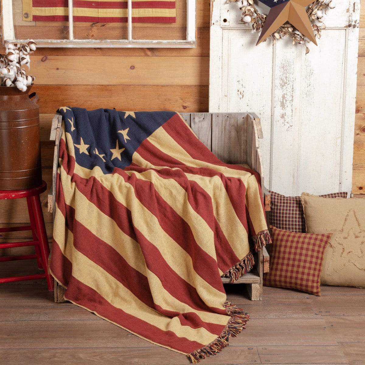 VHC Brands Old Glory Throw - Thumbnail 5