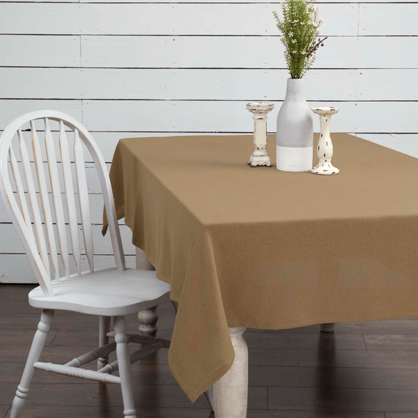 Burlap Natural Rectangle Tablecloth - Retro Barn Country Linens