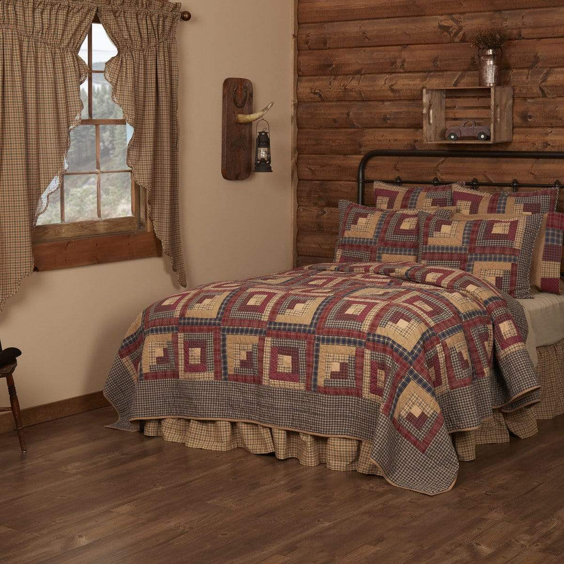 Country Patchwork Quilt Sets - Retro Barn Country Linens