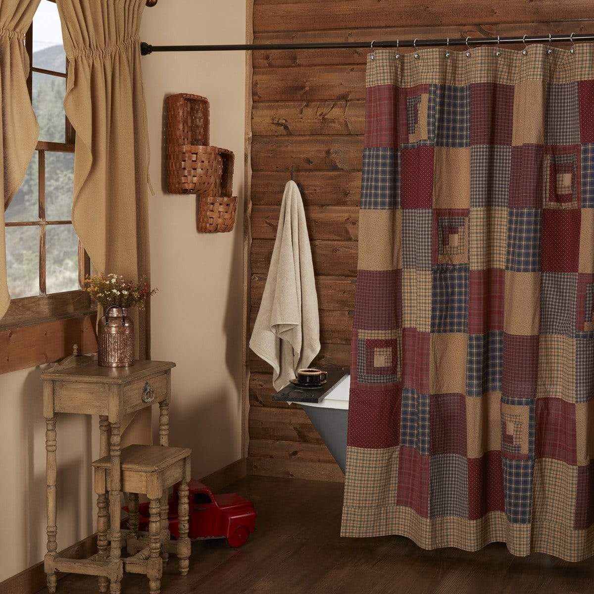 Millsboro Patchwork Shower Curtain