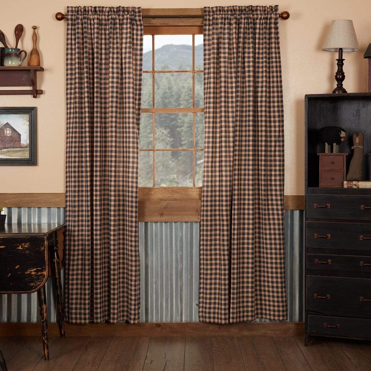 Bingham Plaid 84" Panel Set