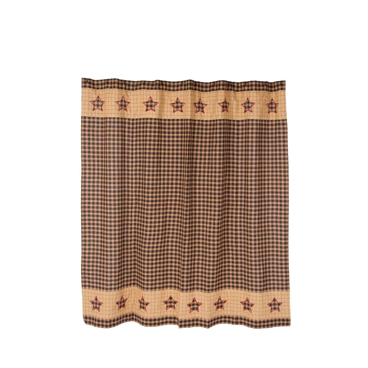 VHC Brands Bingham Star Shower Curtain - Thumbnail 2