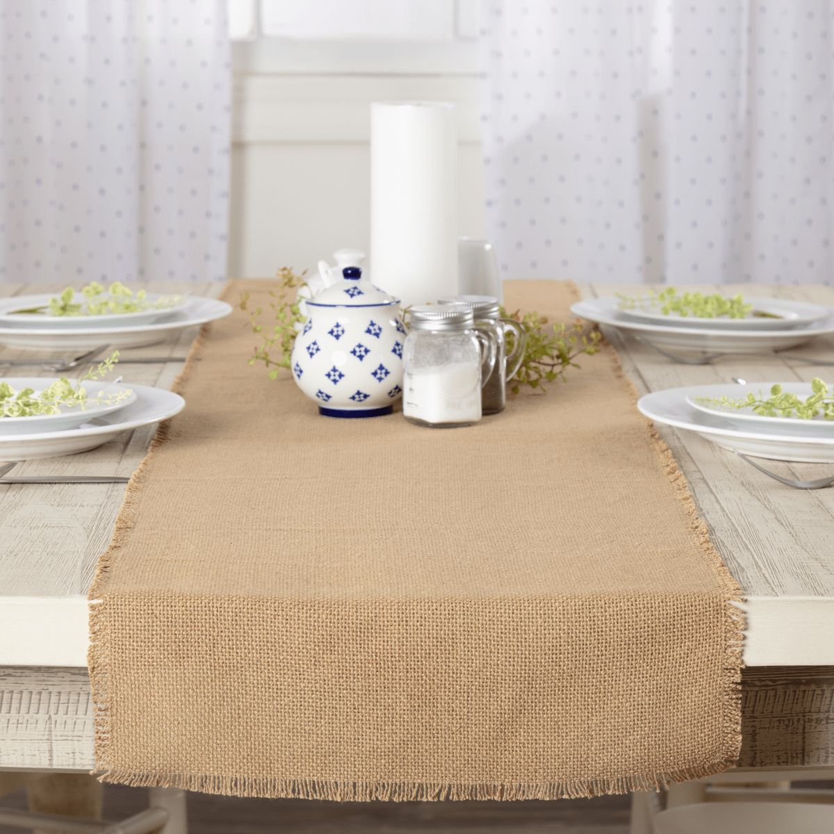 Burlap Natural Table Runner