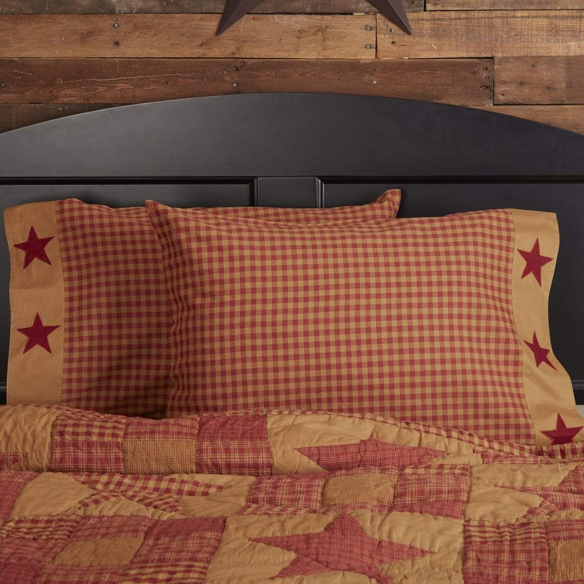 Ninepatch Star Pillow Case Set