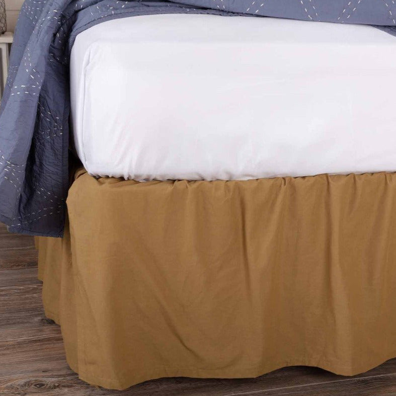 Ashton & Willow Khaki Bedskirt 16"