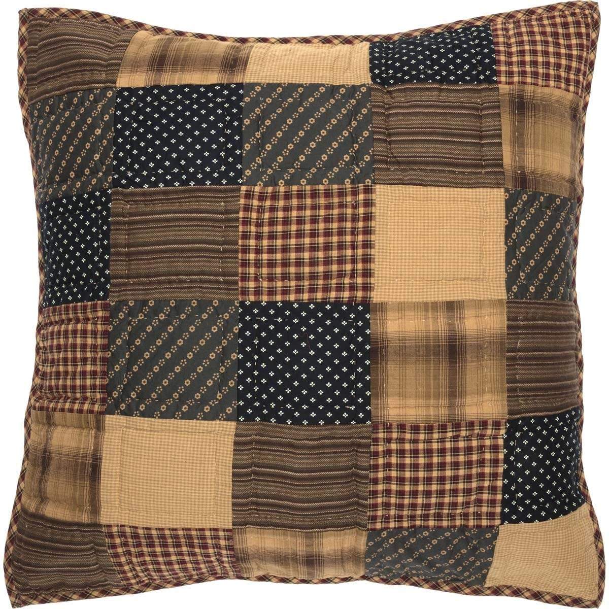 Patriotic Patch Quilted Euro Sham