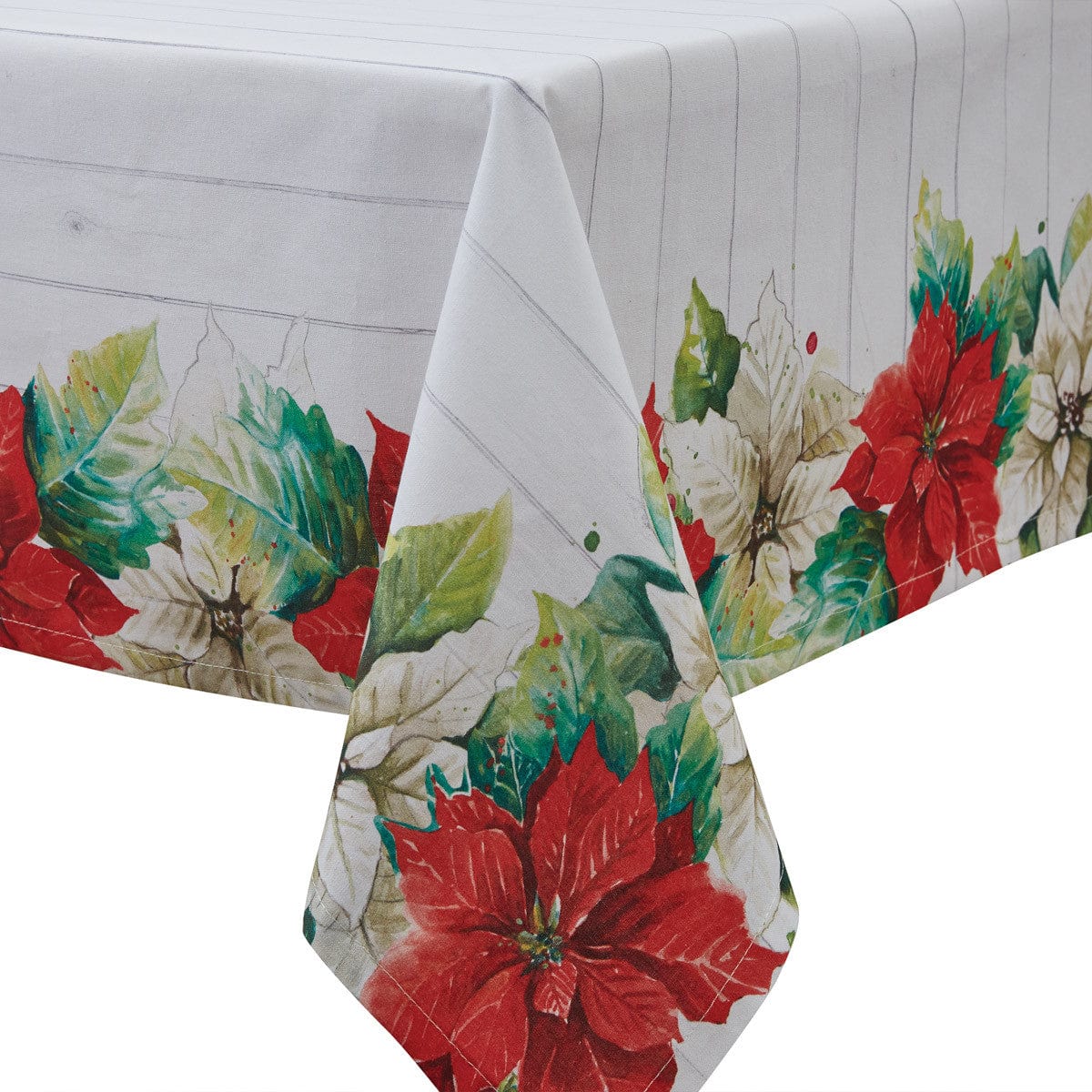 Poinsettia Pine Tablecloth