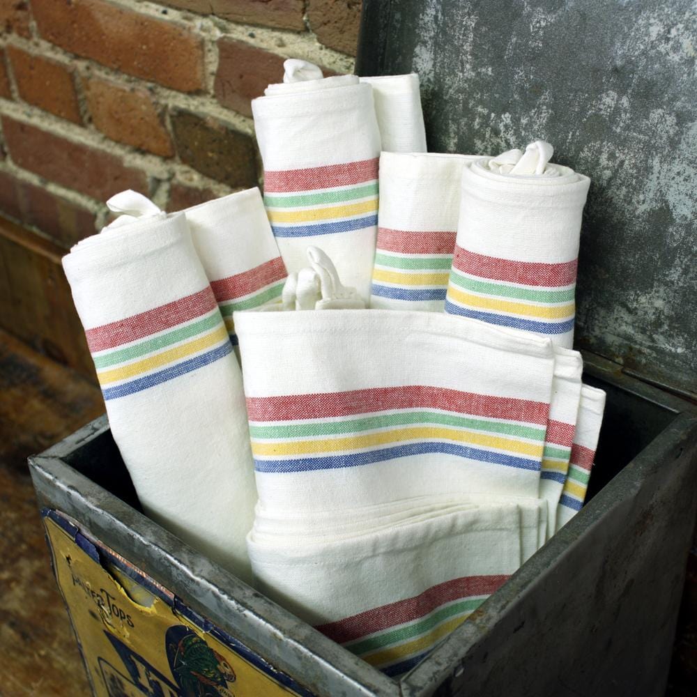 Retro Multi Stripe Towel Set