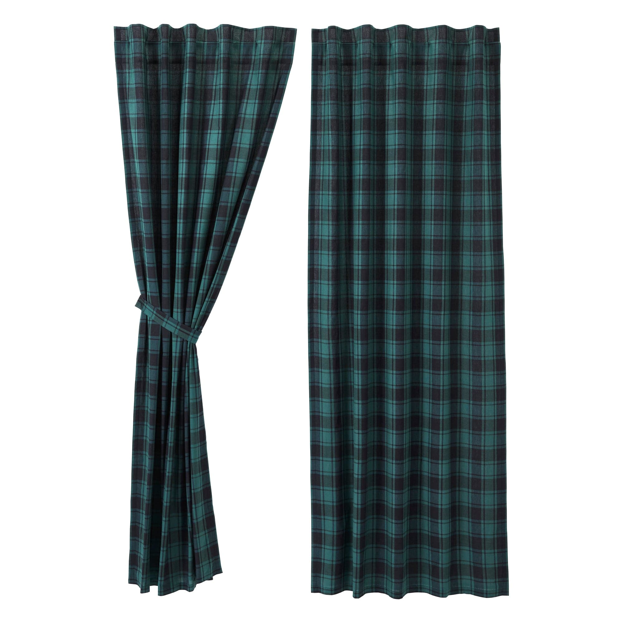 VHC Brands Pine Grove Plaid Panel Curtain - Thumbnail 4