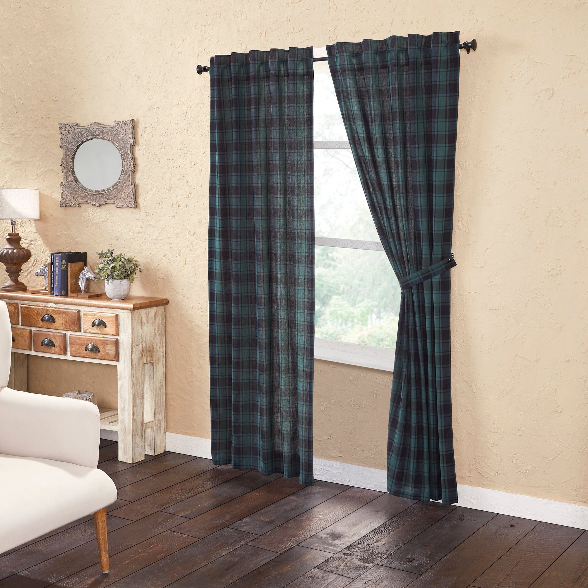 VHC Brands Pine Grove Plaid Panel Curtain - Thumbnail 5