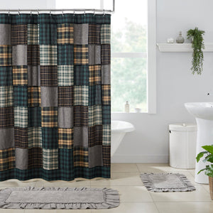 Pine Grove Patchwork Shower Curtain