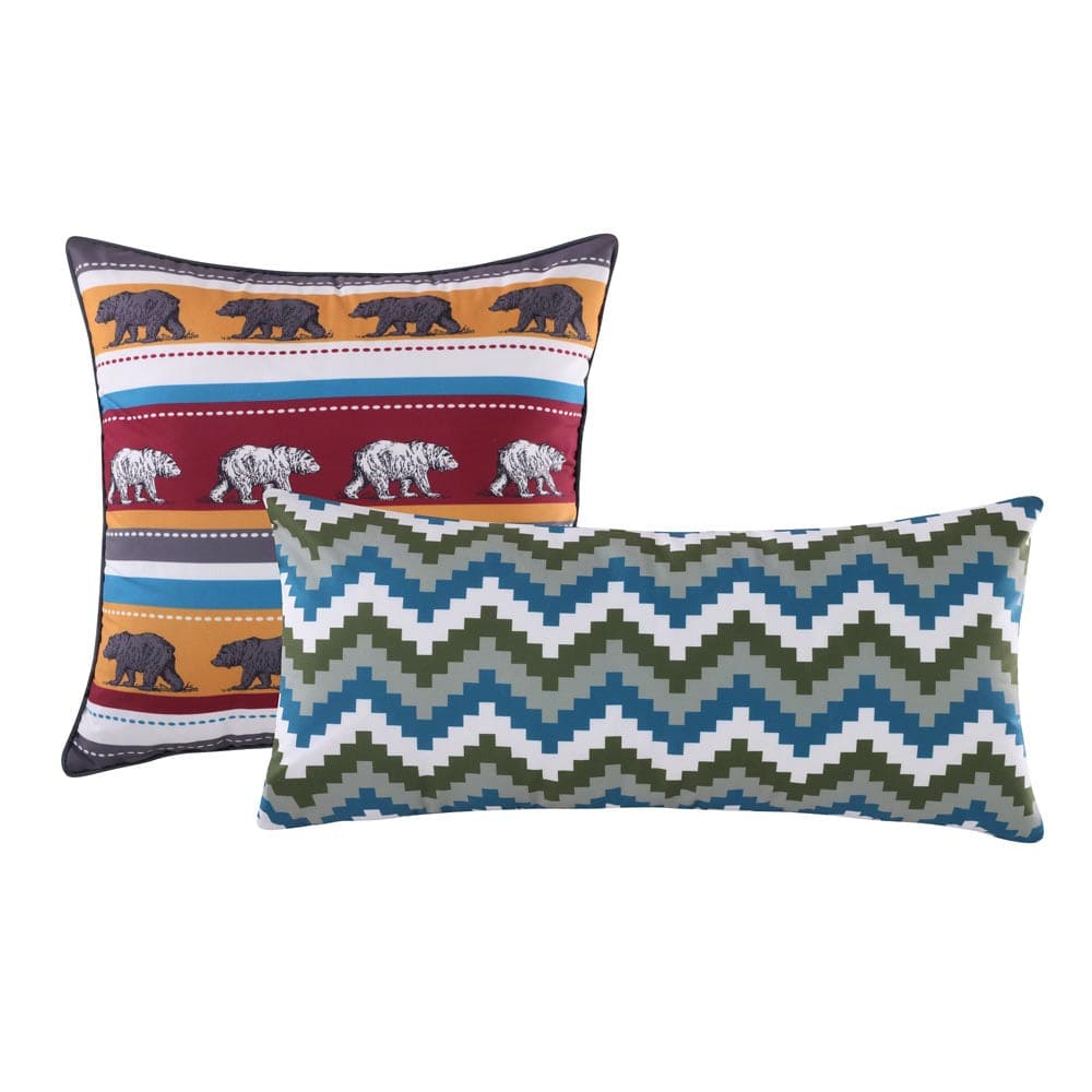 Black Bear Lodge Decorative Pillow Pair