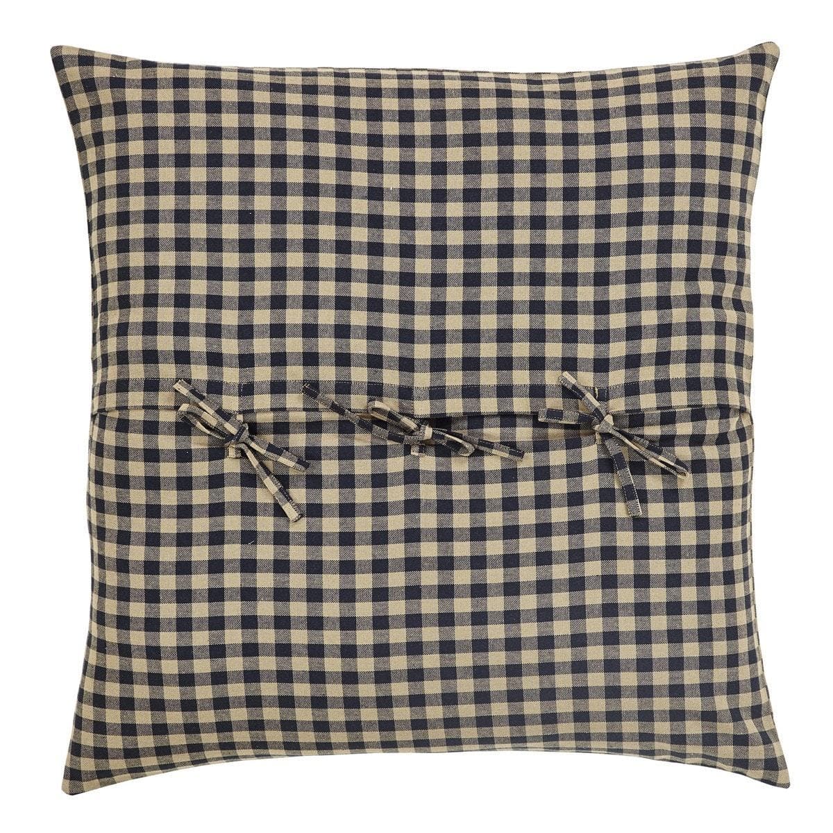 Black Check Euro Sham