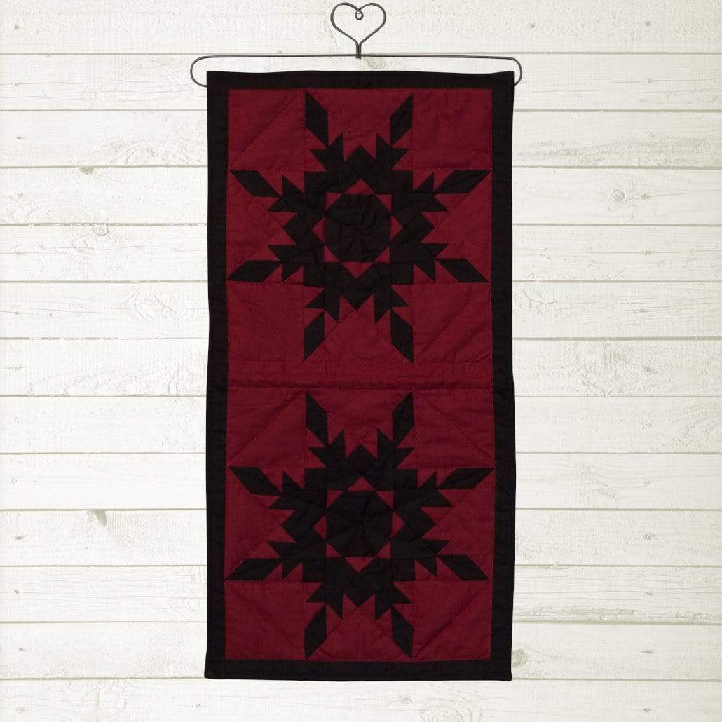 Black Feathered Star Mini Runner