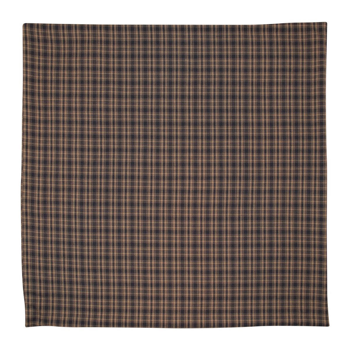 Black and Tan Plaid Euro Sham