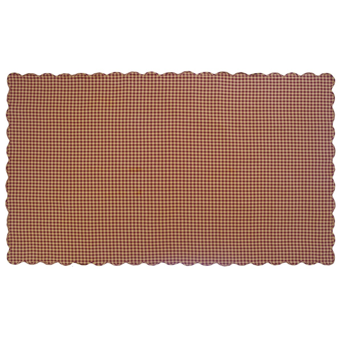 Burgundy Check Rectangle Tablecloth