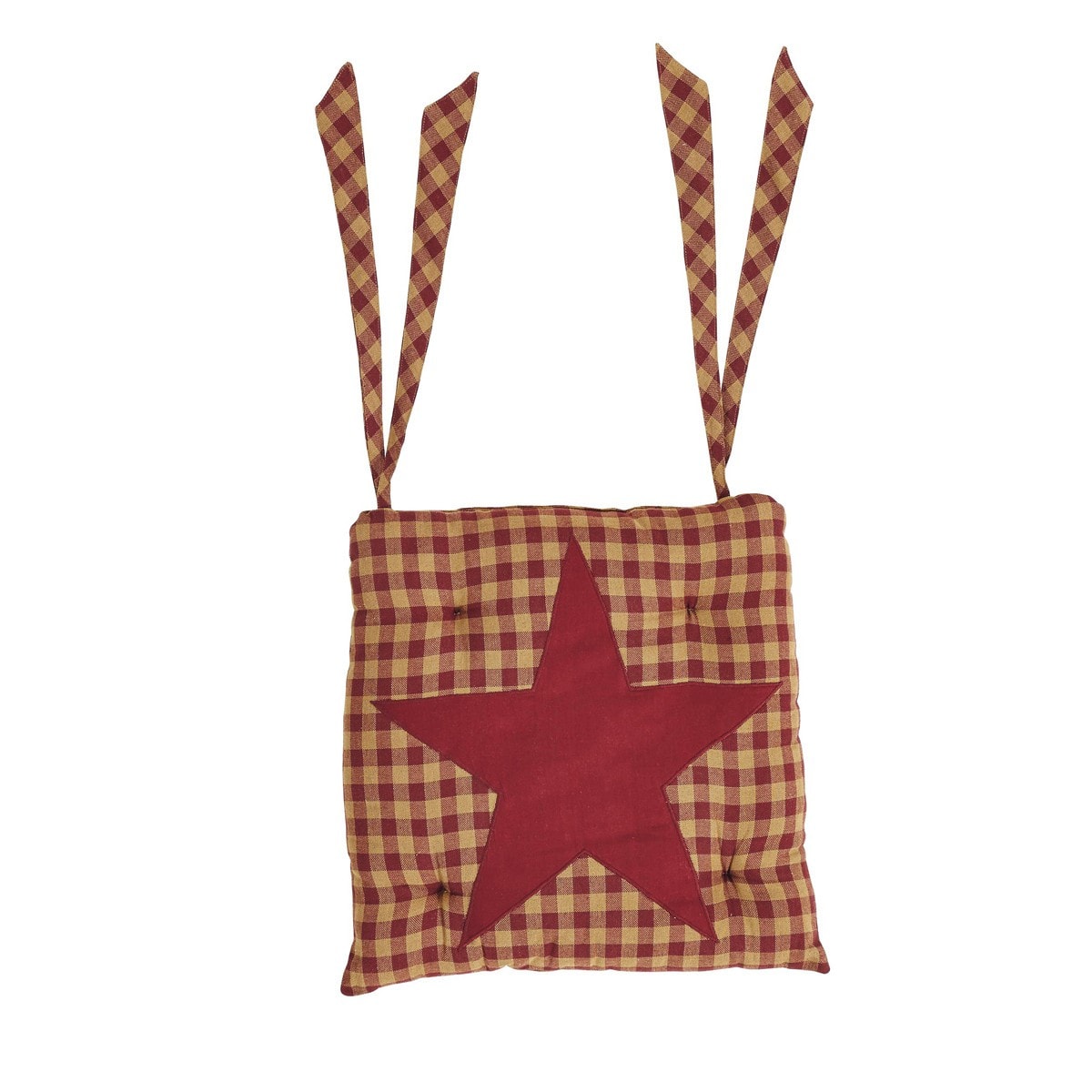 Burgundy Star Chair Pad