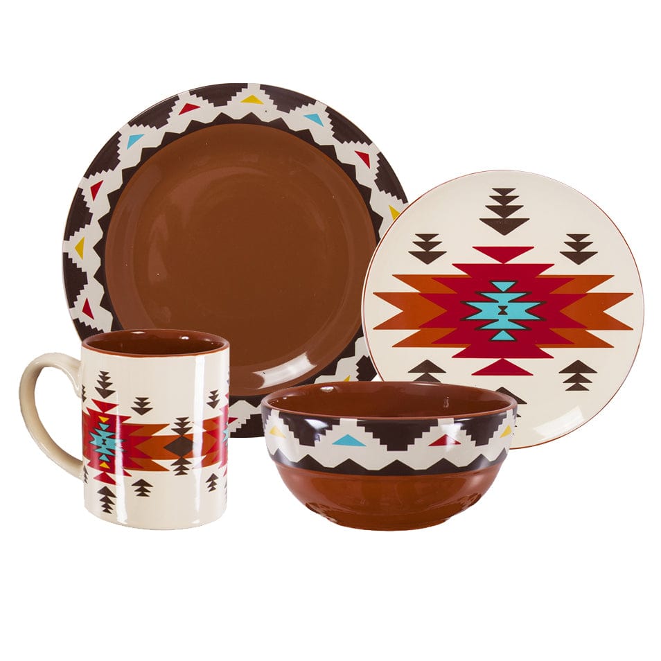 Del Sol Ceramic Dinnerware 16 Piece Set