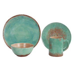 Patina Ceramic Dinnerware 16 Piece Set