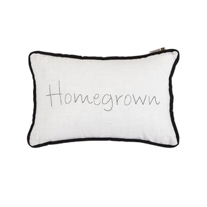 Homegrown Embroidered Pillow