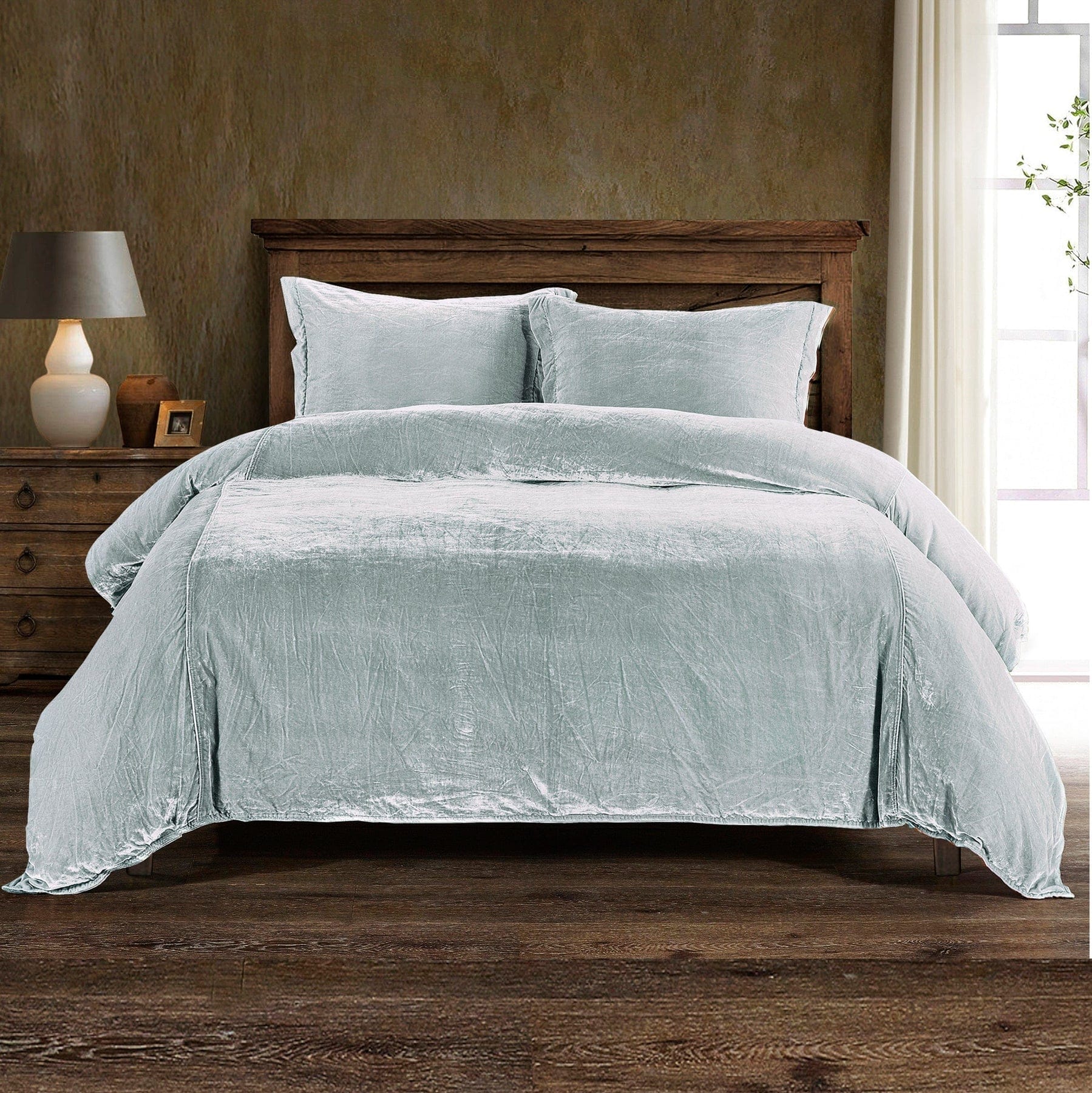 Stella Duvet Cover Set - Icy Blue