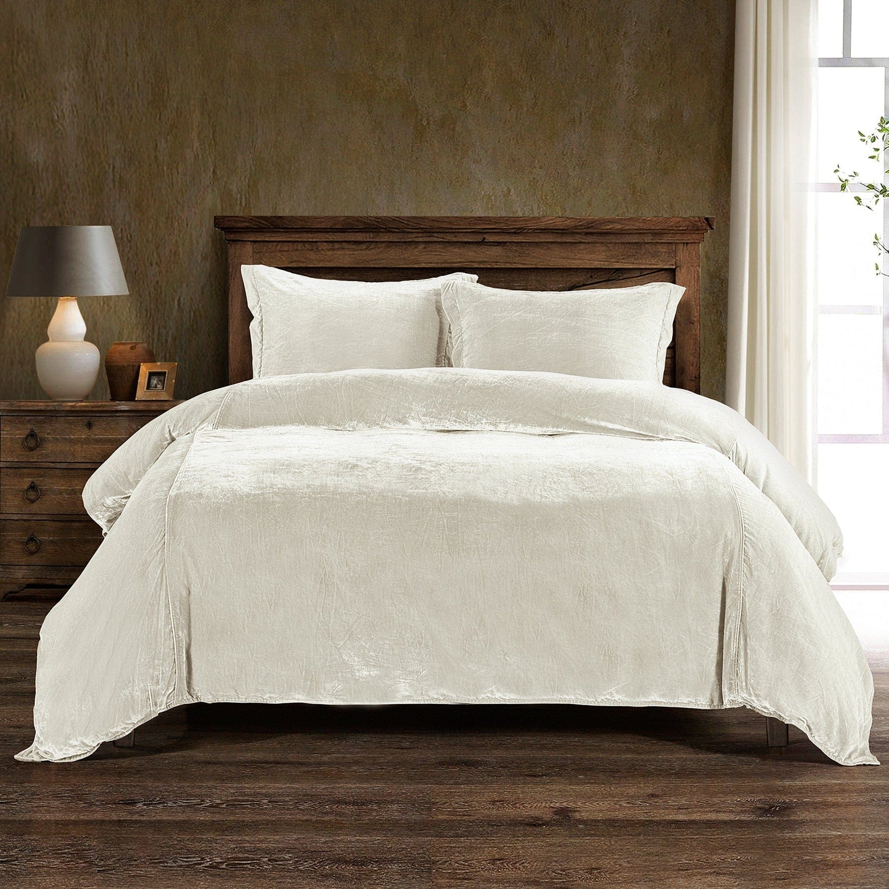 Stella Duvet Cover Set - Stone